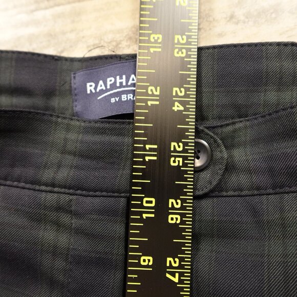 Raphaela by Brax Christiane W8 Pants Women’s 16 Short Blackwatch Plaid Wool - Picture 6 of 14